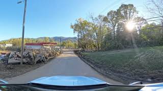 Driving through Swannanoa Disaster Area 360VR [upl. by Etat]