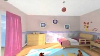 VISITE VIRTUELLE 3D CHAMBRE FILLE 3 [upl. by Ardella]