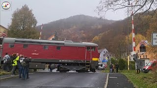 Železniční přejezd Telnice 1711 2023 Czech railroad crossing [upl. by Seiden558]