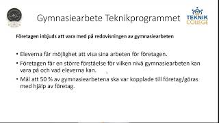 Gymnasiearbete Gnosjöandan Teknikcollege [upl. by Pomona262]