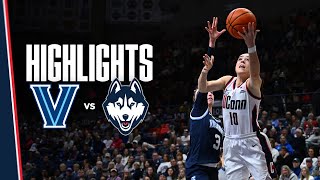 HIGHLIGHTS  10 UConn Womens Basketball vs Villanova [upl. by Nosae339]