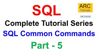 SQL Tutorial For Beginners  Part 5  SQL Common Commands  SQL Tutorial [upl. by Von]