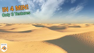 Create Procedural Desert Dunes in Blender 43 [upl. by Aeresed]