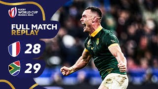 Springboks knock out hosts in epic  France v South Africa  Rugby World Cup 2023 Full Match Replay [upl. by Fortunato]