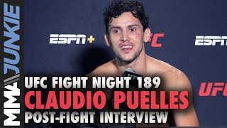 Claudio Puelles reflects on very special win after long layoff  UFC Fight Night 189 [upl. by Lemal142]