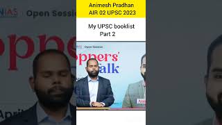 My UPSC booklist part 2 Animesh Pradhan AIR 02 UPSC 2023 upsc ias ips iasmotivation lbsnaa [upl. by Elades667]