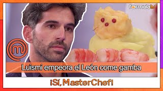 Luismi empeora el León come gamba en MASTERCHEF 10  ¡Sí MasterChef [upl. by Nadbus]