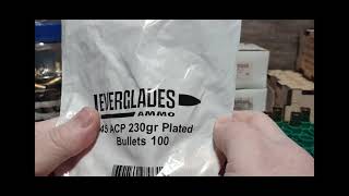 Review of Everglades Ammo 230 grain plated ball bullets [upl. by Lizzy]