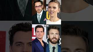 Robert Downey Jr Chris Evans Scarlet Johansson Henry Cavill Now And Then 90s celebrities [upl. by Mathias]