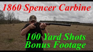 1860 Spencer Carbine Bonus 100 Yard Shooting [upl. by Erlond]