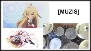 Valkyrie Drive Mermaid ED Super Ultra Hyper Miracle Romantic Artist DRUM COVER [upl. by Maon]