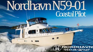 WalkThru  Nordhavn genes with SPEED Nordhavn N5901 quotIndependencequot  Coastal Pilot 59 foot Yacht [upl. by Ateuqal660]