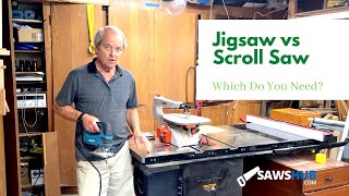 Jigsaw vs Scroll What Types of Cuts Does Each Reciprocating Saw Make [upl. by Gnort194]