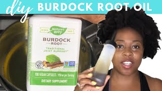 Burdock Root Benefits DIY Ayurvedic Hair Loss Oil [upl. by Trillby38]