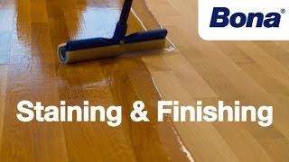 Bona® Sand amp Finish Training  Chapter 4 Staining amp Finishing [upl. by Nagaet]