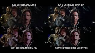 ORIGINAL Shuttle Tydirium Scene  Return of the Jedi 1983 DeEd Bluray GOUT LPP [upl. by Eerrehs]