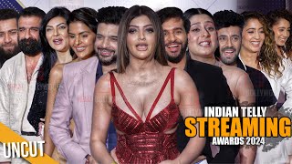 UNCUT  Indian Telly Streaming Awards 2024  3rd Edition  Starstudded Redcarpet [upl. by Adnoyek]