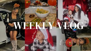 WEEKLY VLOG DATE NIGHT CHRISTMAS DECOR  FAMILY PHOTOSHOOT MORE [upl. by Yttap]