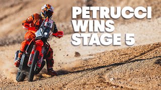 Dakar Rally Stage 5 Highlights Danilo Petrucci Wins The Stage [upl. by Lalad]