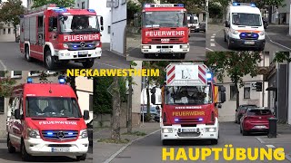 Hauptübung DRK🚑  FF🚒 Neckarwestheim amp Lauffen  feuerwehr drk youtube [upl. by Keegan]