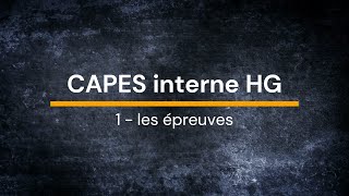 Webinaire CAPES int HG  1 Les épreuvesmp4 [upl. by Ennaylime734]