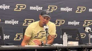 Purdue HC Ryan Walters after loss to Nebraska [upl. by Adav]