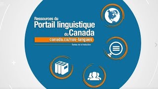 Découvrez le Portail linguistique du Canada [upl. by Aldwon]