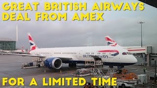 Amex Points Transfer to BA AVIOS at Amazing Ratio US Cardholders only [upl. by Bess]