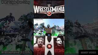 WWE Triple H vs Sting Wrestlermania 31 2015 [upl. by Hahsia]