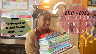 NEW MY 20242025 HOMESCHOOL CURRICULUM PICKS FOR KINDERGARTEN AND SECOND GRADE [upl. by Marthe121]