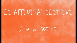 Le affinità elettive  J W von Goethe  Audiolibro  parte prima capitolo 10 [upl. by Fax808]