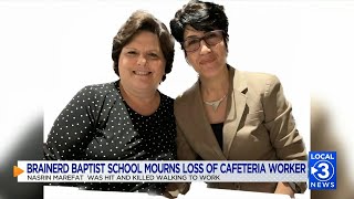 Brainerd Baptist School Community Mourns Loss of Cafeteria Worker who was killed walking to work [upl. by Atsugua]