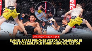 UFC Paris Results Daniel Barez Drops Victor Altamirano Multiple Times in Brutal Action [upl. by Elihu]