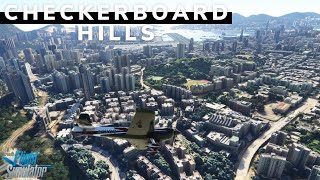 FS2020  Checkerboard Hills Hong Kong mods [upl. by Ylellan108]