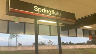 Brisbane CityKippa Ring Train Arrival Announcements At Springfield Train Station [upl. by Anihsit]