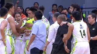 Commotion between Coach Pido and Terrence Romeo  PBA Philippine Cup 2018 [upl. by Ashlee12]