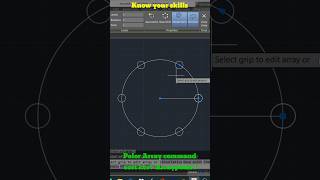 AutoCAD Array commands autocadcourse autocad2024 [upl. by Elrem]