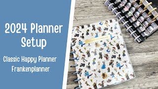 2024 Planner Setup  Classic Happy Planner Frankenplanner and HB90 System [upl. by Hisbe]