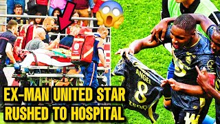 ExMan Utd star Angel Gomes rushed to hospital after sickening onpitch clash [upl. by Heriberto297]