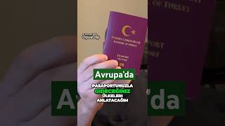 2024’te Avrupa’da bu ülkelere pasaportla gidebilirsiniz avrupa shorts vize [upl. by Rosdniw336]