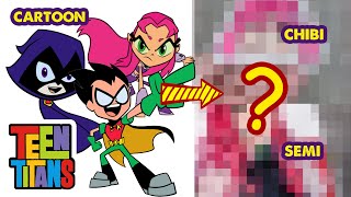 How TEEN TITANS Characters Become Japanese Idols  Draw by fan [upl. by Ralyat540]