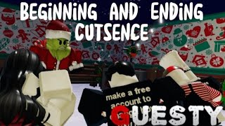 ROBLOX GUESTY 2022 CHRISTMAS CHAPTER CUTSCENE  Beginning  Ending [upl. by Sivatnod247]