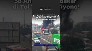 Bus Pariwisata yang Angkut 58 Anak TK Terbakar di Tol Wiyoto Wiyono shots [upl. by Allista]