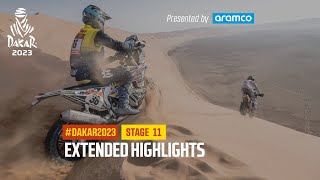 Extended highlights of Stage 11 presented by Aramco  Dakar2023 [upl. by Oiceladni931]