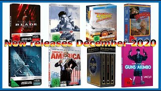 GERMAN BLURAY RELEASES  DECEMBER 2020  STEELBOOKSMEDIABOOKSDIGIPAKS  DEUTSCHE BLURAY VÖS [upl. by Diandre]