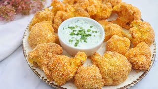 Baked Cauliflower Is Better Than Meat Crispy Oven Baked CauliflowerNo Oil Recipe [upl. by Kcirddehs]