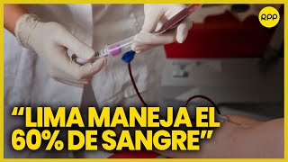 Donación de sangre quotEn el Perú estamos en el 25 de donación voluntariaquot [upl. by Dnarud]