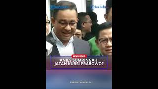 TEKATEKI Kedatangan Anies Baswedan dan Cak Imin di Penetapan PrabowoGibran Jatah Kursi [upl. by Caravette]