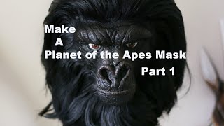 Planet of the Apes mask making part 1…with the Bohemian Artist David￼ Domingo [upl. by Doowron]