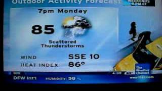 The Weather Channel Local on the 8s for Dallas with KC Ad Scoll [upl. by Popper528]